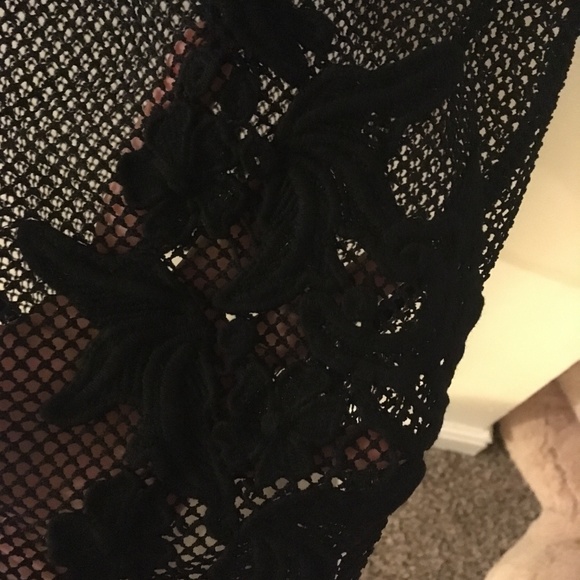 Small Blush Noir Black Mesh Skirt - Picture 4 of 5